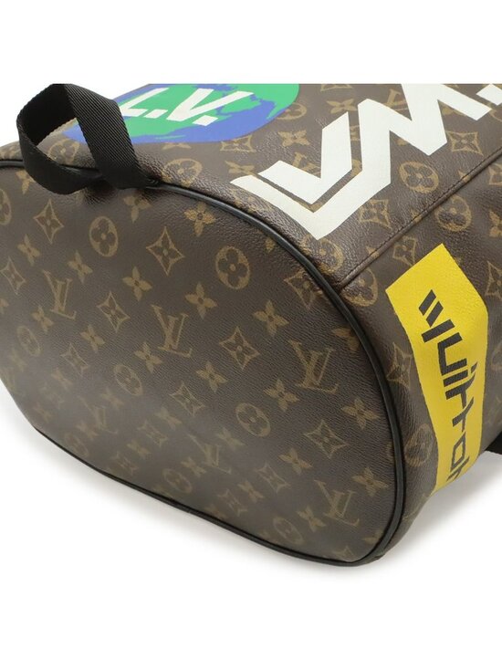 Louis Vuitton Monogram Logo Story Chalk Backpack Drawstring main image 9